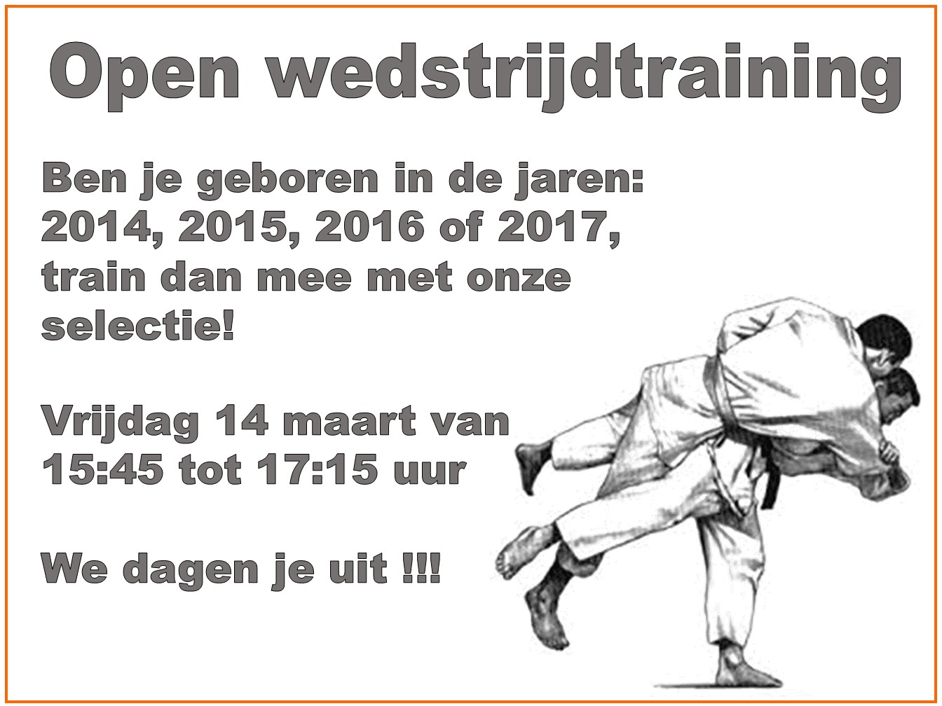 Open-wedstrijdtraining